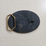 NGL Safety Award 1987 vintage belt buckle – back view