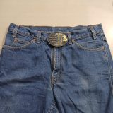 NGL Safety Award 1987 vintage belt buckle – worn on belt with jeans