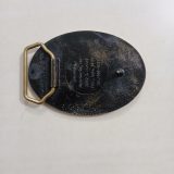 NGL Safety Award 1987 vintage belt buckle – back view