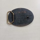 NGL Safety Award 1987 vintage belt buckle – back view