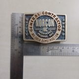 Norcon Inc Prudhoe Bay Safety Award vintage belt buckle – with ruler for size