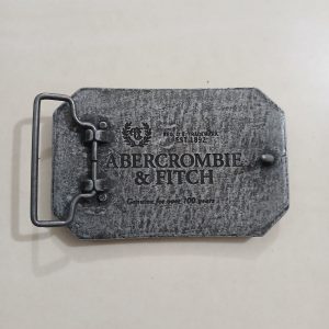 NY Abercrombie Est 1892 Blue vintage belt buckle – back view