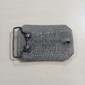 NY Abercrombie Est 1892 Red vintage belt buckle – back view