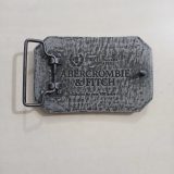 NY Abercrombie Est 1892 Red vintage belt buckle – back view
