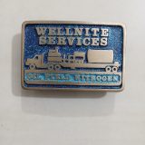 Oil Field Nitrogen Services vintage belt buckle – front view