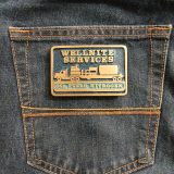Oil Field Nitrogen Services vintage belt buckle – on jeans back pocket
