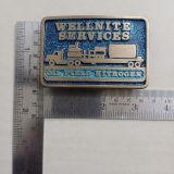 Oil Field Nitrogen Services vintage belt buckle – with ruler for size