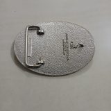 Oil Rig Drill Bits vintage belt buckle – back view