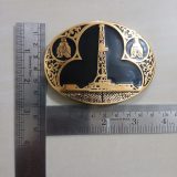 Oil Rig Drill Bits vintage belt buckle – with ruler for size