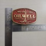 Oilwell Service Supply vintage belt buckle – with ruler for size