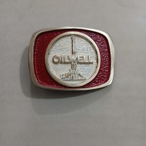 Oilwell vintage belt buckle – front view