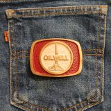 Oilwell vintage belt buckle – on jeans back pocket