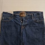Oklahoma Outlaws vintage belt buckle – worn on belt with jeans