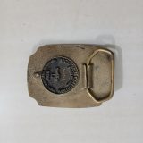 Oklahoma Outlaws vintage belt buckle – back view