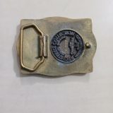 Oklahoma Wildcatters vintage belt buckle – back view