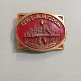 Oklahoma Wildcatters vintage belt buckle – front view