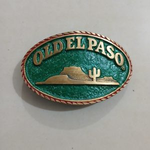 Old El Paso vintage belt buckle – front view
