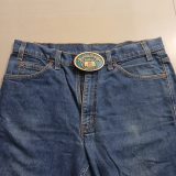 Paradise Flats Well Service Inc vintage belt buckle – worn on belt with jeans
