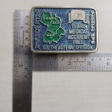 Penelec GPU 25 Years Safe Worker vintage belt buckle – with ruler for size