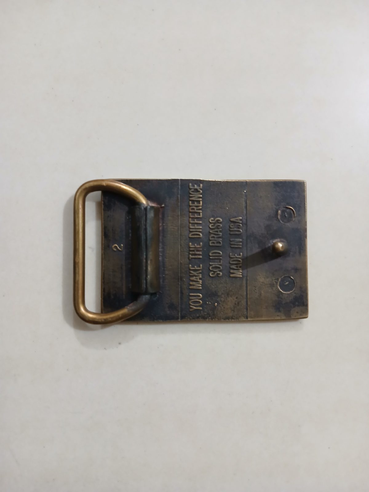 Pepsi Vintage Belt Buckle – Back view Pepsi vintage belt buckle – back view