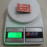Pepsi vintage belt buckle – on scale showing weight