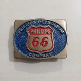 Phillips 66 Petroleum vintage belt buckle – front view