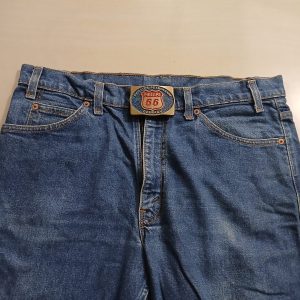 Phillips 66 Petroleum vintage belt buckle – worn on belt with jeans