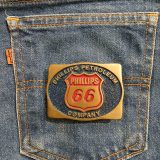 Phillips 66 Petroleum vintage belt buckle – on jeans back pocket