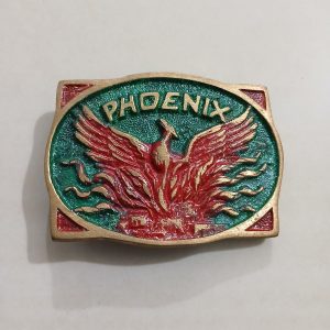 Phoenix vintage belt buckle – front view