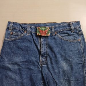 Phoenix vintage belt buckle – worn on belt with jeans