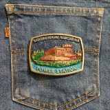 Power Station vintage belt buckle – on jeans back pocket