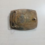 Power Station vintage belt buckle – back view