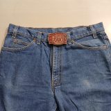 Printing Press 1882-1982 vintage belt buckle – worn on belt with jeans