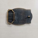 Printing Press 1882-1982 vintage belt buckle – back view