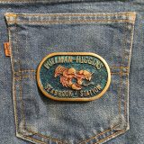 Pullman-Higgins Seabrook Station vintage belt buckle – on jeans back pocket