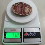 Ratliff Casing Crews Mans Search For Oil vintage belt buckle – on scale showing weight