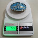 Reno Air Races 1993 National Championship vintage belt buckle – on scale showing weight