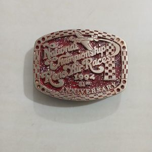 Reno Air Races 1994 National Championship vintage belt buckle – front view