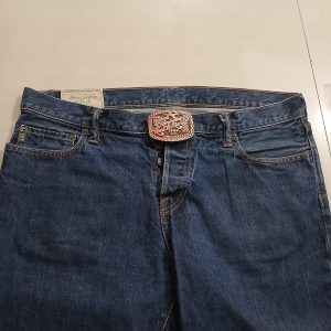 Reno Air Races 1994 National Championship vintage belt buckle – worn on belt with jeans