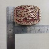Reno Air Races 1994 National Championship vintage belt buckle – with ruler for size