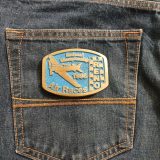 Reno Air Races 1996 vintage belt buckle – on jeans back pocket