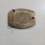 Reno Air Races 1996 vintage belt buckle – back view