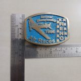 Reno Air Races 1996 vintage belt buckle – with ruler for size