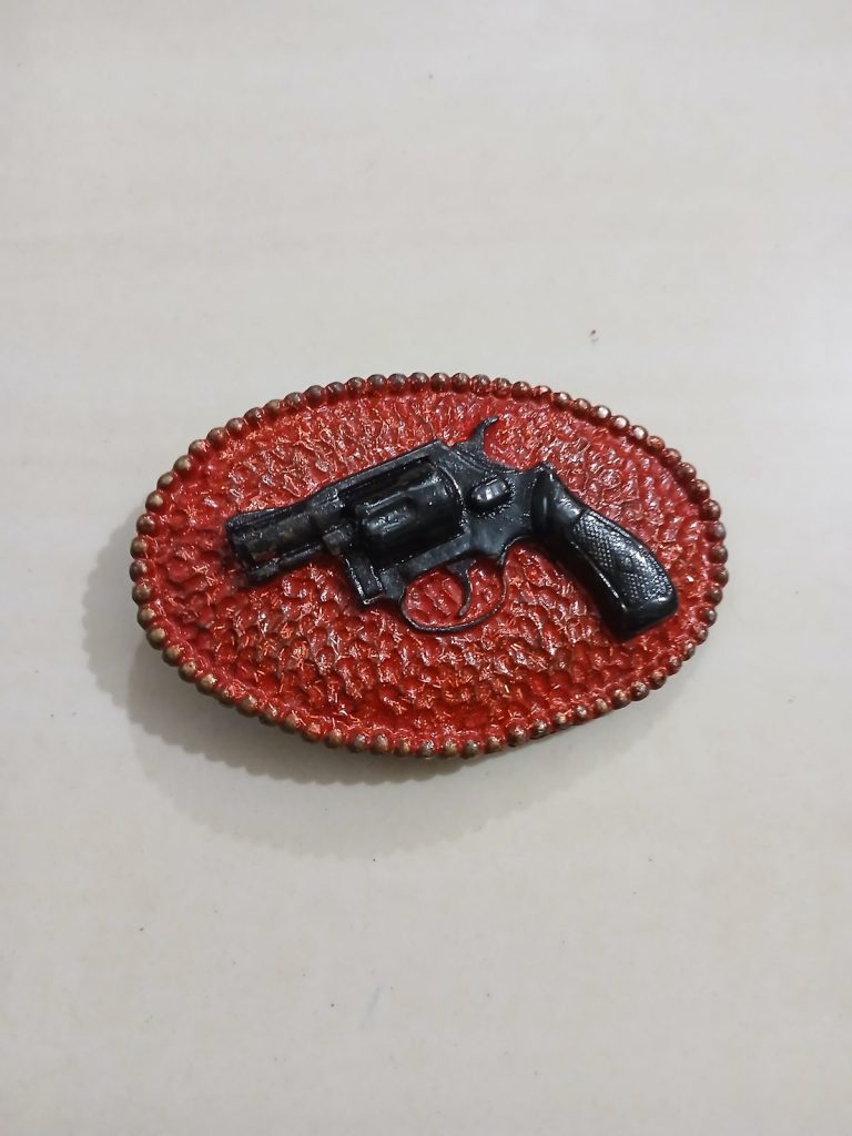 Revolver vintage belt buckle