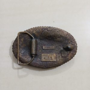 Revolver vintage belt buckle – back view