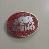Rhino vintage belt buckle – front view