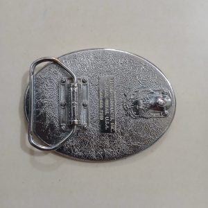 Rhino vintage belt buckle – back view