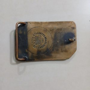 Rio Petroleum Inc vintage belt buckle – back view