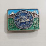 Rocky Mountain Master Mechanics 1974 vintage belt buckle – front view