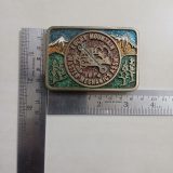 Rocky Mountain Master Mechanics 1974 vintage belt buckle – with ruler for size